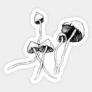 Magic mushrooms Sticker